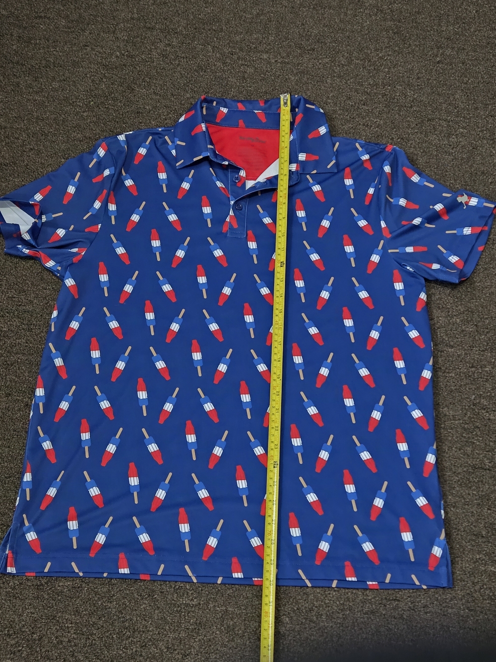 Birdie Bound - Short Sleeve Polo | Dri Fit Bomb Pops | Men's Medium